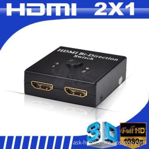 2 channel HDMI switcher box
